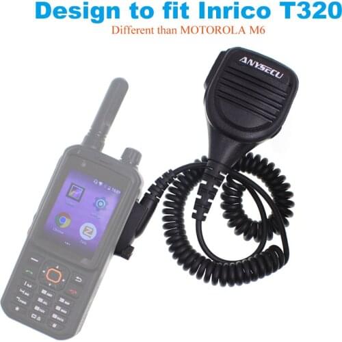 Anysecu T320 Microphone For 4G network Radio Inrico T320 Android POC Mobile Phone Walkie Talkie