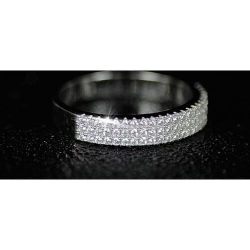 Fashion Inlaid Zircon Rings， Everyday All-Match Ring Accessories Gift ，Woman Four Seasons Charm Jewelry