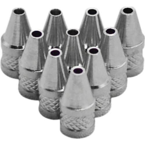 10pcs/set 1mm 2mm Nozzle Iron Tips Metal Soldering Welding Tip For Electric Vacuum Solder Sucker/Desoldering Pump