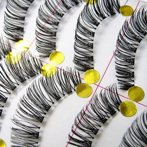 10 Pairs False Eyelashes Set Makeup Handmade Natural Long False Eyelashes Sparse Eye Lashes