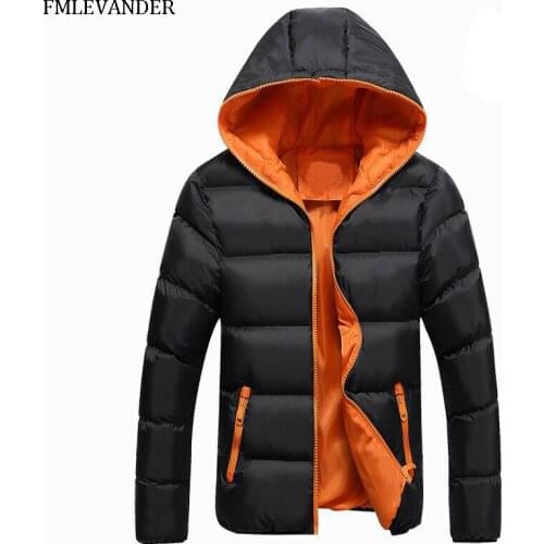 New Winter Jacket Men Hooded Thicken Warm Men Parkas Cotton Slim Fit Coat Thick Warm Hommes Zipper Jacket Plus Size 5XL