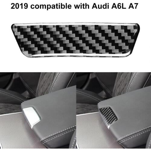 Portable Exquisite Carbon Fiber Mini Armrest Box Switch Trim Sticker Carbon Fiber Panel Trim Heat-resistant