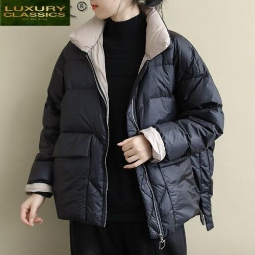 Down Jacket Autumn Womens Winter Woman Coat Female White Duck Down Coats Warm Thick Parka 2021 Mujer Chaqueta Pph1324