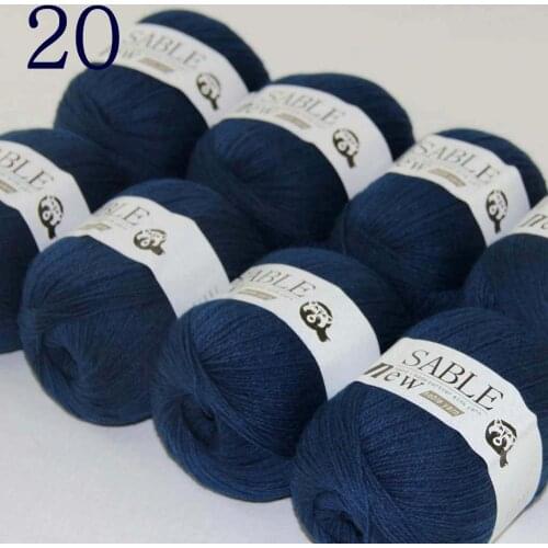Sale Super Soft 8X50g Pure Sable Cashmere Wrap Shawls Hand Knit Wool Crochet Yarn SteelBlue 243-20-8