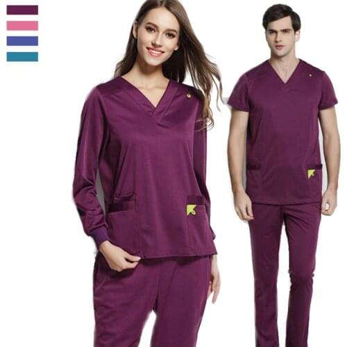 EDS Essentials Scrub Sets Nursing Uniforms Xtreme ‎Nurse Uniform Women Men Label Scrubs Infinity Nurse Workwear Tunic DTU1A062