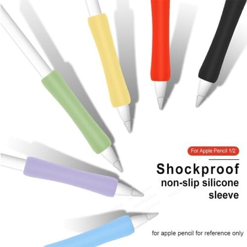 Silicone Pouch Protective Cover For Apple Pencil 1 2 Anti-scratch Tablet Touch Screen Pen Case For iPad Pencil 1 2 Accessories