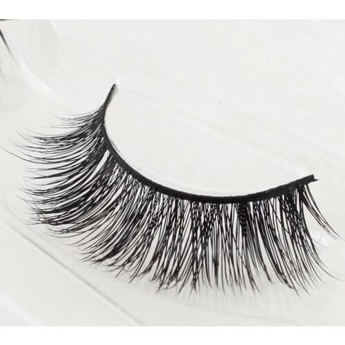 Thinkshow 3D 1Pairs Fake Lashes 3D Natural Long False Eyelashes Profession False Eyelashes Makeup Handmade