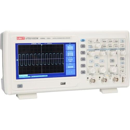 UNI-T UTD2102CM 2 Channel Digital Storage Oscilloscope 100MHz Bandwidth 1GS/s USB Oscilloscope for laboratory instruments Teach