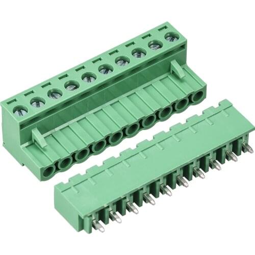 Uxcell 10 Pin 5.08mm Pitch Male Female PCB Screw Terminal Block Connector 10 Sets