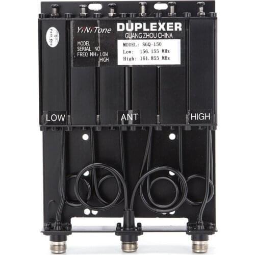 VHF 136-174MHz 25W Duplexer With Preset Frequency N Female Connectors For DIY Radio Repeater Customizable Frequency