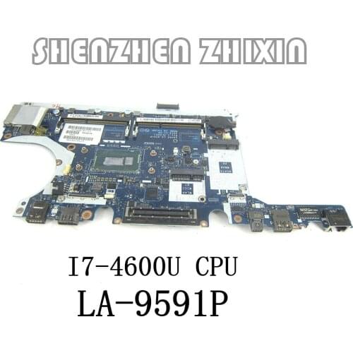 Yourui FOR Dell Latitude E7440 Laptop Motherboard I7-4600U CPU original Mainboard CN-0WK2DM 0WK2DM VAUA0 LA-9591P 100% work