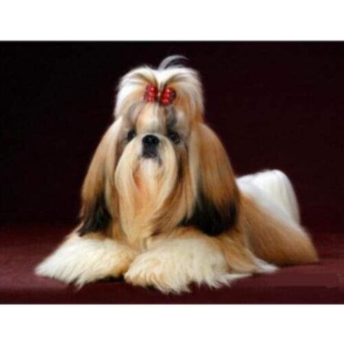 Animal Dog DIY 11CT Cross Stitch Embroidery Kits Craft Needlework Set Cotton Thread Printed Canvas Home Decoration Hot Sell