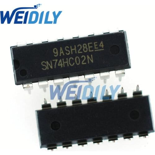 10PCS/LOT SN74HC02N DIP14 SN74HC02 DIP 74HC02N 74HC02 DIP-14 New IC