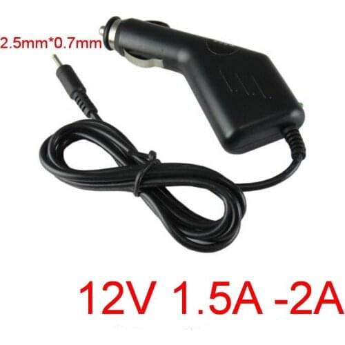 100PCS12V 1.5A-2A 2.5mm x0.7mm Car Charger for Tablet Yuandao N101 II Cube U9GT2 U9GT5 U30GT2 N90FHD Ainol Hero Chuwi V9 Adapter
