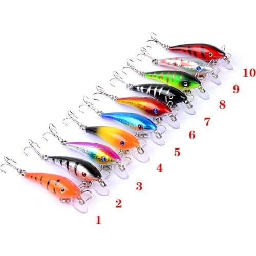 2021 Fishing Lures Fish Accessories All for Fishing Treble Hooks 8# 3D Eyes Artificial Fish Bait Tools 5.7cm/4.4g Tackle Winter
