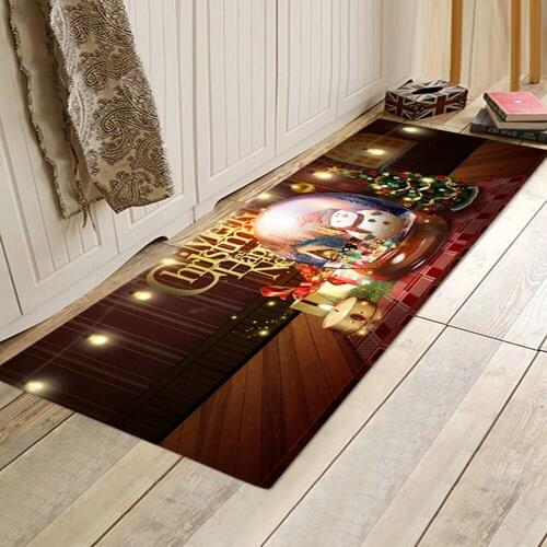 3D Christmas Print Carpet New Year Kitchen Mats Home Decor Big Carpets for Living Room Bedroom Area Rugs Xmas Non-slip Floor Rug