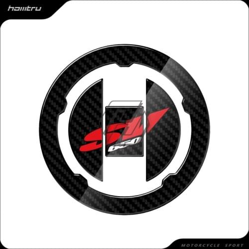 3D Carbon-look Motorcycle Fuel Gas Cap Protector Decals Case for Suzuki SV650 SV650A SV650S SV 650 2003-2009