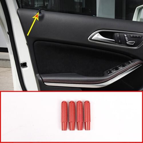 4pcs Car Door Door Lock Pin Knob Button Cover For Mercedes Benz A CLA GLA C E GLC GLE GLK Class W176 W205 W213 X253 W166 W117
