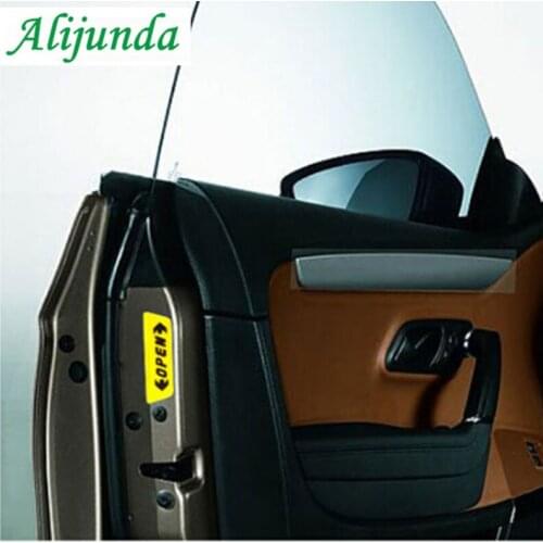 4 pieces/pieces warning sign reflective tape universal external accessories door sticker open sign safety reflective strip