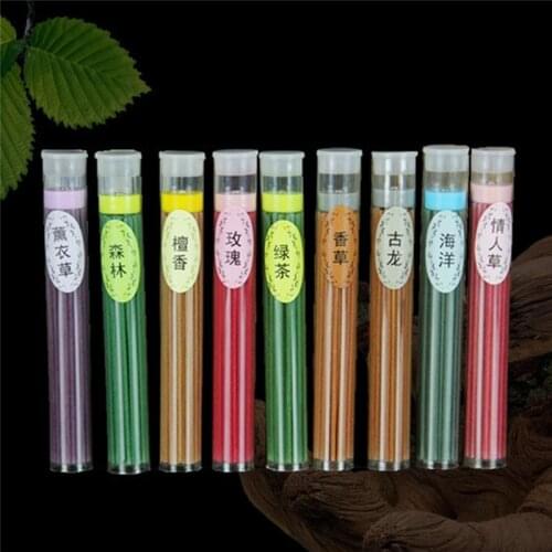 50 Sticks Incense Burner Fragrance Spices Natural Aroma Sandalwood Air Freshener Q84D