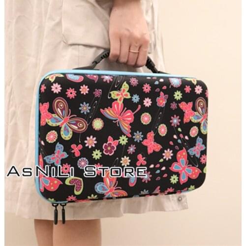 New diamond painting 60 bottles accessory container storage bag box 5D butterfly diamond embroidery tool handbag without bottle