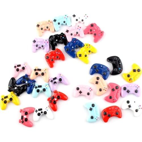 8pcs Mixed Cute Video Game Controller Resin Flatback Charms For Diy Keychain Necklace Pendant Jewelry Accessories Findings
