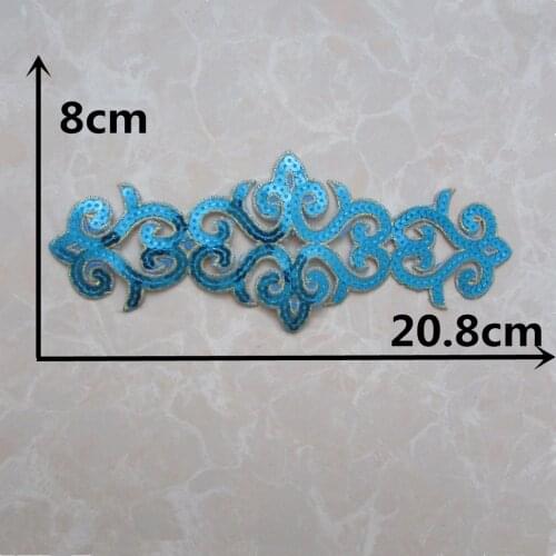 Hot fashion style brand new Iron On patch Lace Trims Embroidery DIY clothing Sewing Crafts decoration accessories Supplies C5724