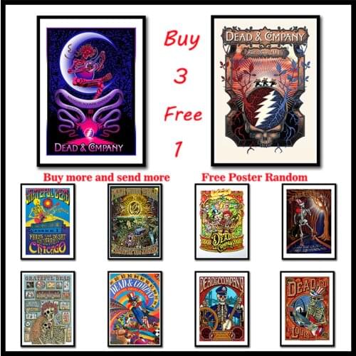 The Grateful Dead Wall Stickers Coated Paper Posters Prints High For Living Room Home Decoration Frameless