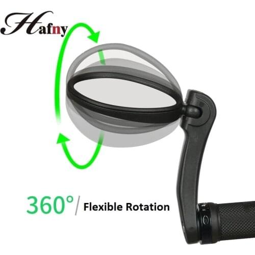 Hafny Mirror for Bicycle MTB Road Bike Rear View Mirror 360 Rotatable Cycling Steel Lens Blind Spot Safety Mirrors Accessories