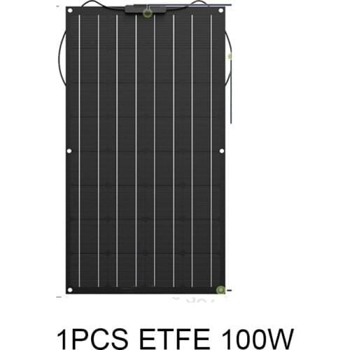 JingyangSolar 100W 18V all black ETFE monocrystalline cell sunpower flexible solar cell panel