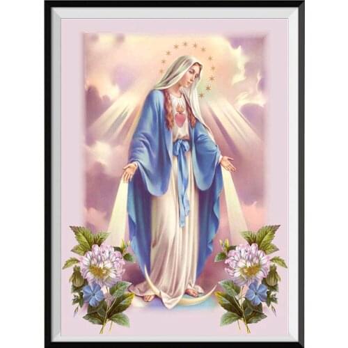 Religious Paintings, Mosaic Embroidery, Cross Stitch Crafts, Round Diamonds, Wall Decorations, Handicrafts