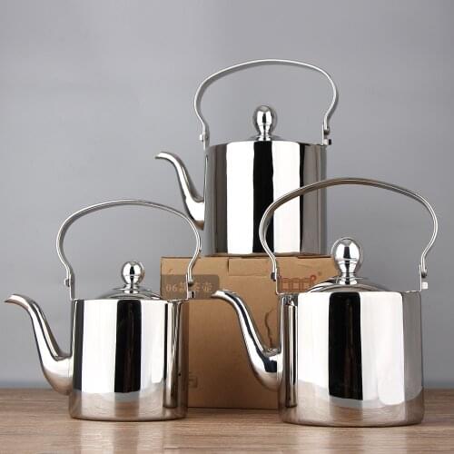 Kitchen Cookware Water Kettles Thickening 304 Stainless Steel Electromagnetic Furnace Teapot With Tea Filter Mesh