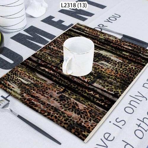 Line Symmetry Printed Napkin Cloth Home Table Decoration Table Mat Untersetzer Table Towel Tea Towel Coaster 42*32 Servilletas