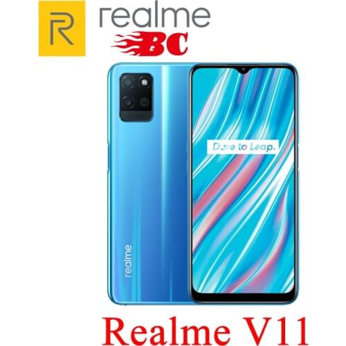 Original Realme V11 5G Mobile Phone 6GB RAM 128GB ROM 18W Fast Charger Android 10.0 6.5" 1600x720 13.0MP Fast delivery