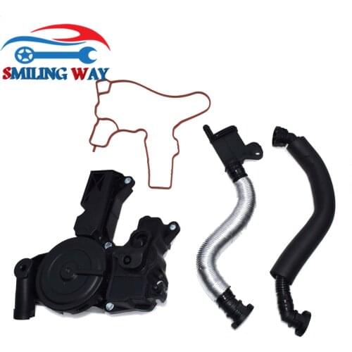 PCV Crankcase Oil Water Separator Hose & Valve For Audi A3 A4 A5 A6 Q3 Q5 TT VW Beetle Eos Jetta Passat CC Tiguan R32 GTI Rabbit