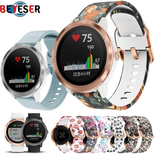 20mm Watchband Strap for Garmin Forerunner 645/Vivoactive 3/Vivomove HR Music Bracelet for galaxy active 2 Wrist Band Correa