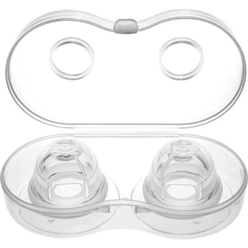 2CS Silicone Nipple Correction Aspirator Painless Nipple Sucker Puller Braces Redress Niplette Correction Clamps Corrector