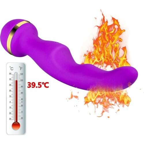 Heating AV Magic Wand Massager Dual Vibrator 10 Speed Silicone G Spot Vibrators Clitoris Stimulator For Women Adult Sex Toys A3