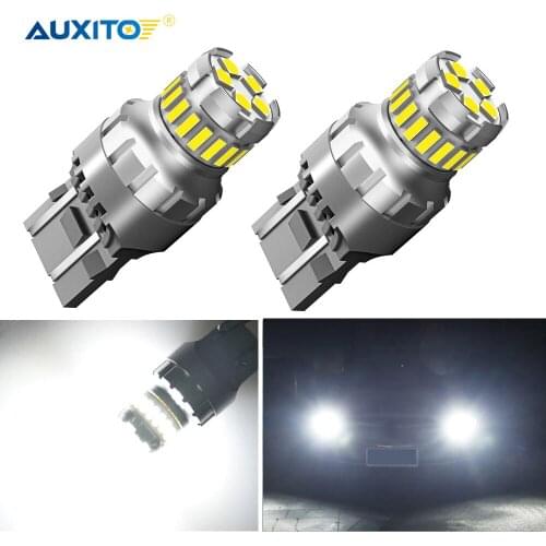 2Pcs W21W LED T20 7443 LED CANBUS W21/5W 7440 LED Bulb for Car Daytime Running Light DRL Parking Light Driving Lamp 6500K White