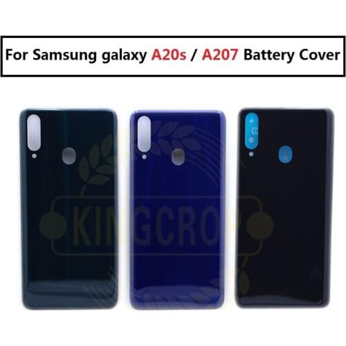 For SAMSUNG Galaxy A20s Back Battery Cover Door Rear Glass Housing Case For SAMSUNG A207F/DS, A207FN/DS,A207U, A207GN/DS,-A207