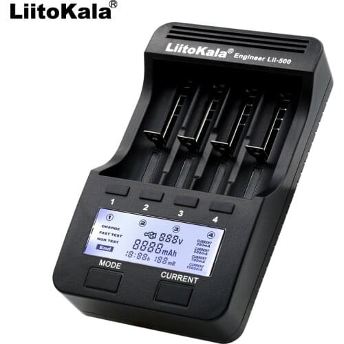 2021 Liitokala lii-500 LCD Charger 3.7V 18650 26650 18500 18640 Cylindrical Lithium Batteries,1.2V AA AAA NiMH Battery Charger