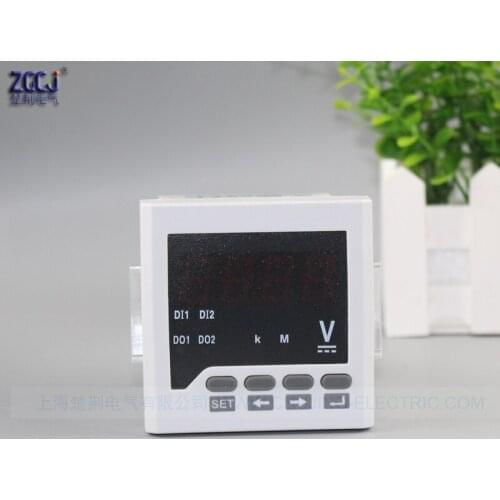 24VDC true RMS digital voltage meter digital DC voltage panel meter with 1 way 4-20mA/0-10V/0-20mA/0-5V transmit output