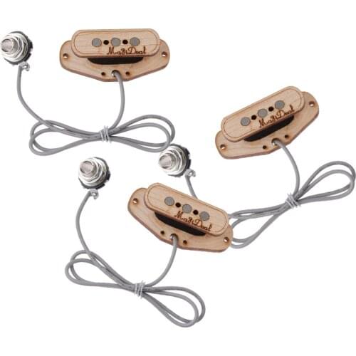 3 pcs 3 String Cigar Box Guitar Pickup With Input Jack Cigar Box Guitar Parts