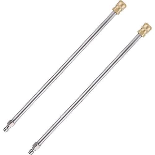 Promotion! Pressure Washer Extension Rod, 17-Inch Stainless Steel 1/4 Inch Quick-Connect Electric Washer Nozzle, 2 Pieces