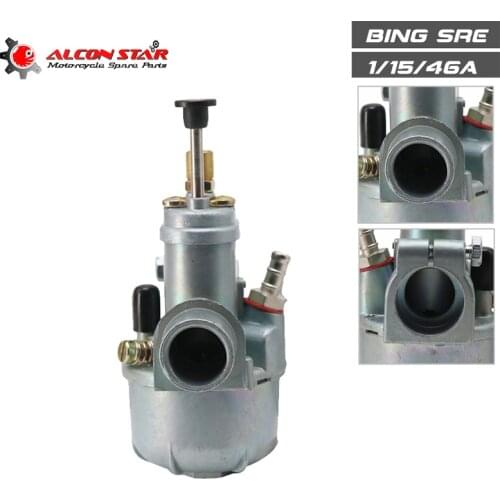 Alconstar - Replacement Moped Bike15mm Bing Clone Carburetor for Puch Bing Dax Motorcycle Maxi Sport Luxe Newport Carburettor