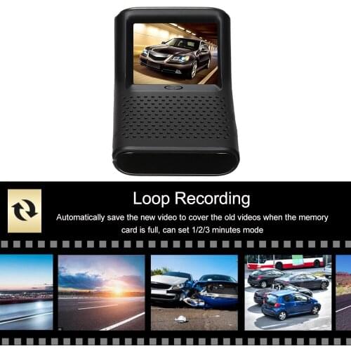 2.4'' Touch Screen Car Driving Recorder Dash Cam Front and Rear Car Camera Full HD 1080P Support Motion Detection G-sensor