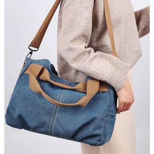 Canvas Tote Bag Women Handbags Female Crossbody Bags Designer Large Capacity Leisure Shoulder Bags Big Travel Bags