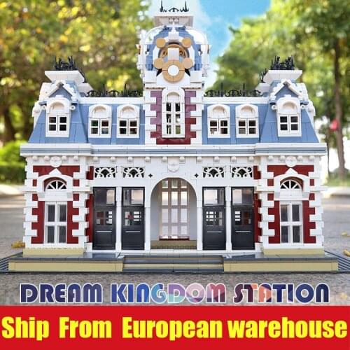 Mould King 11004 Streetview Station of The Creamland Model Kits Assembly Building Blocks Bricks Toys As Kids Christmas Gifts