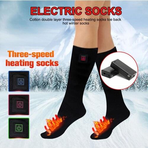 3 Gears Breathable Multifunctional Heated Socks Without Battery Foot Wear Guard Brace Warming Protective Gear Feet Warmer Heater