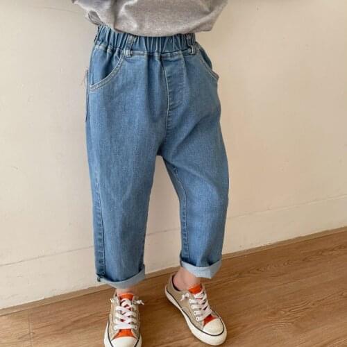 With Pocket Baby Spring Autumn Jeans Pants For Boys Children Kids Trousers Clothing Teenagers Gift Home Outdoor High Quality